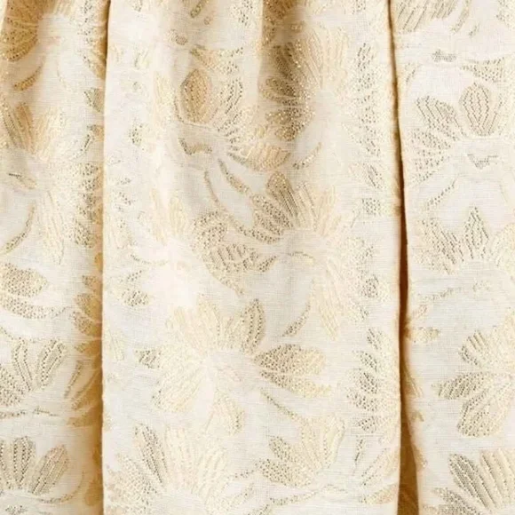 NWT Carter's Ivory Brocade Cap Sleeve Dress Wedding Guest ~6M - Picture 3 of 4